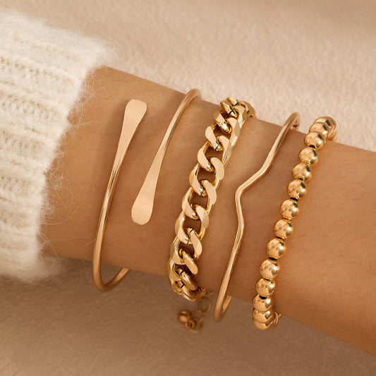 Retro Simplicity Thick Chain Bracelet