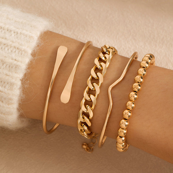 Retro Simplicity Thick Chain Bracelet