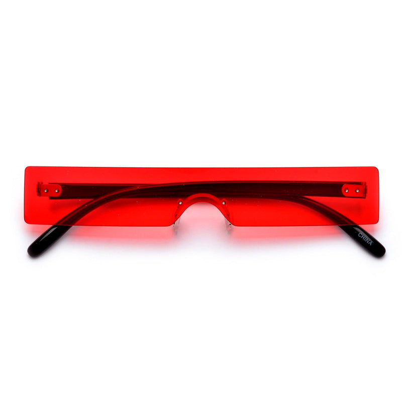 One-piece Square Rimless Sunglasses