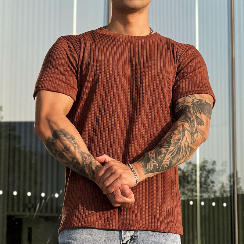 Breathable Fitness Round Neck Short Sleeve