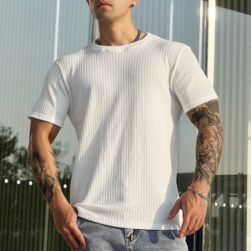 Breathable Fitness Round Neck Short Sleeve